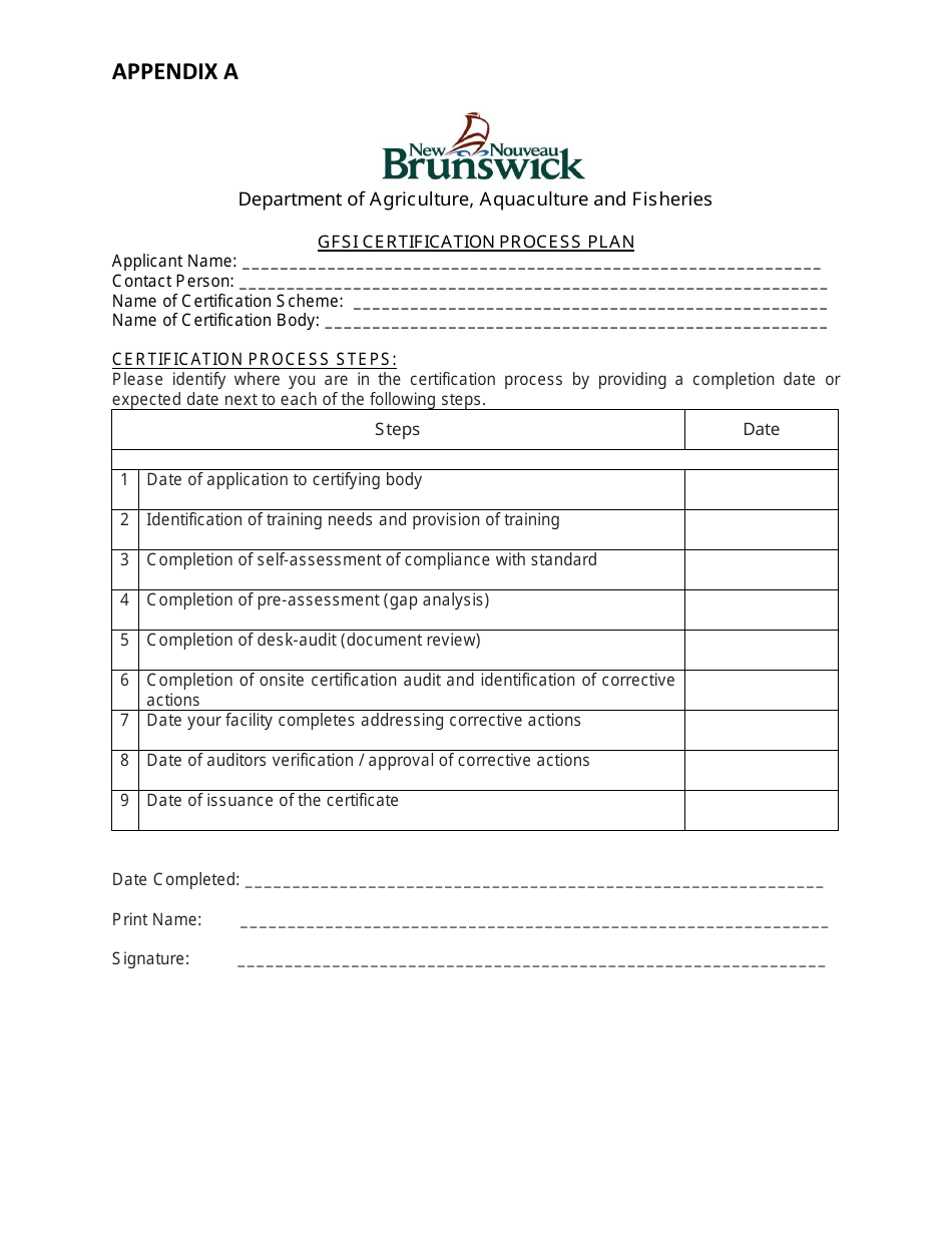 Primary Processing Licences / Secondary Processing Certificates / Fish Buying Licences Application - New Brunswick, Canada, Page 12