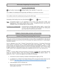 Primary Processing Licences/Secondary Processing Certificates/Fish Buying Licences Application - New Brunswick, Canada, Page 4