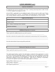 Primary Processing Licences/Secondary Processing Certificates/Fish Buying Licences Application - New Brunswick, Canada, Page 9