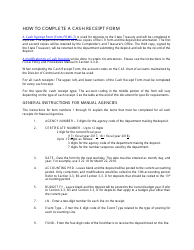 Download Instructions for Form FRMS-7 Cash Receipt PDF | Templateroller
