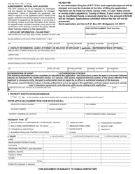 Form BOE-305-AH Assessment Appeal Application - Mono County, California