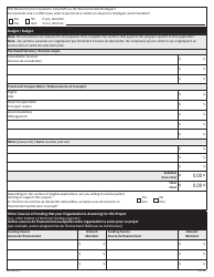 Form NWT9281 Application for Funding for Program Consultation - Northwest Territories, Canada (English/French), Page 2