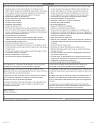 Form NWT9367 Private Training Institution and Private Vocational Training Quality Assurance Review Application and Renewal - Northwest Territories, Canada (English/French), Page 5
