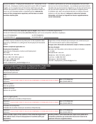 Form NWT1449 Overtime Averaging Order Application - Northwest Territories, Canada (English/French), Page 2
