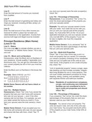 Instructions for Form PTR-1 Senior Freeze (Property Tax Reimbursement) Application - New Jersey, Page 10