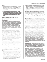 Instructions for Form PTR-1 Senior Freeze (Property Tax Reimbursement) Application - New Jersey, Page 11