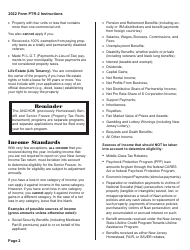 Instructions for Form PTR-2 Senior Freeze (Property Tax Reimbursement) Application - New Jersey, Page 3