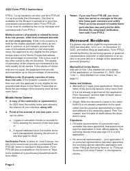 Instructions for Form PTR-2 Senior Freeze (Property Tax Reimbursement) Application - New Jersey, Page 5