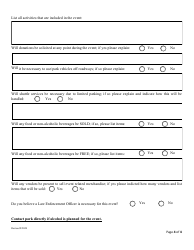 Application for a Special Activity/Event Permit - Ohio, Page 4