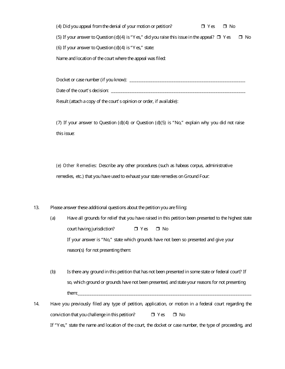Form AO-0241 Petition Under 28 U.s.c. 2254 for Writ of Habeas Corpus by a Person in State Custody - Missouri, Page 10