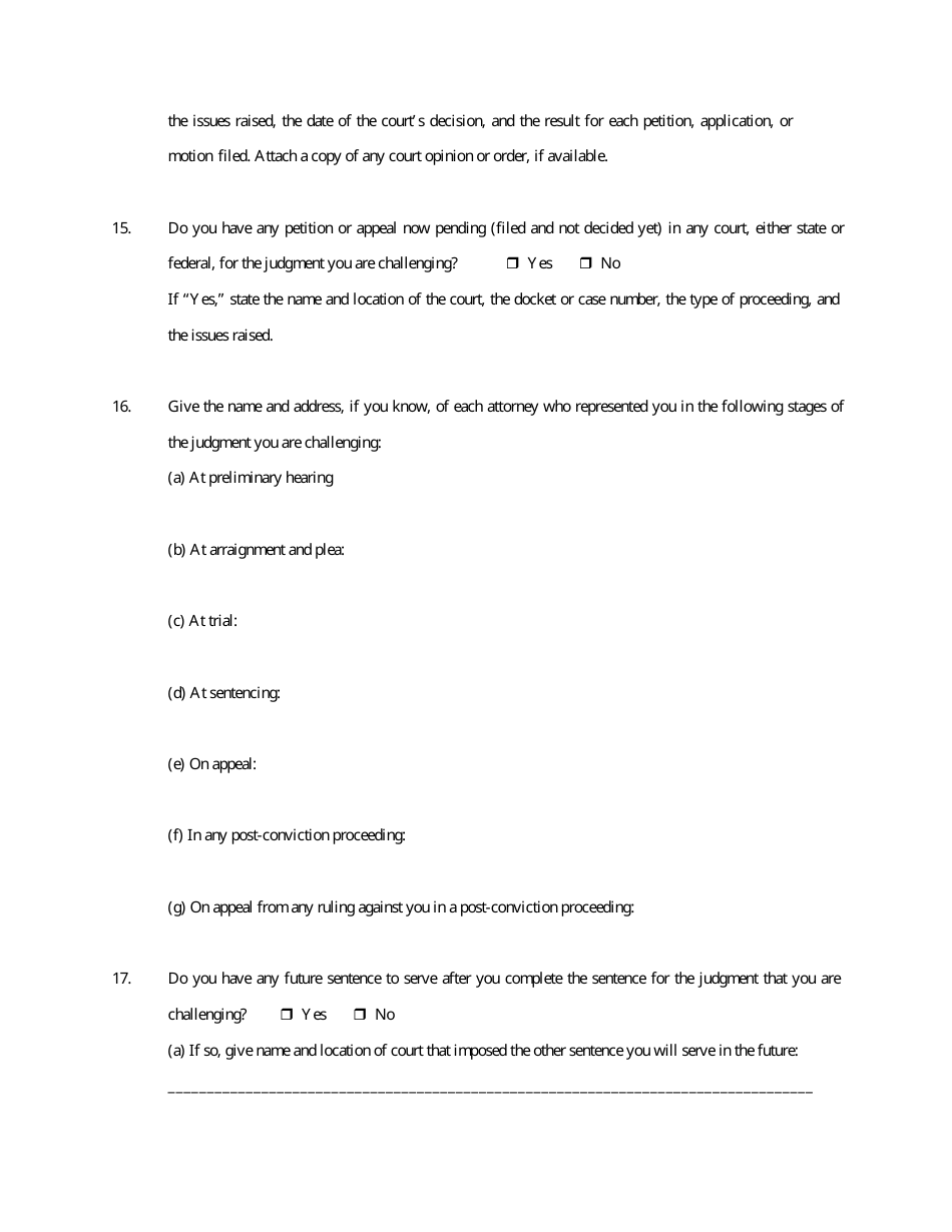Form AO-0241 Petition Under 28 U.s.c. 2254 for Writ of Habeas Corpus by a Person in State Custody - Missouri, Page 11