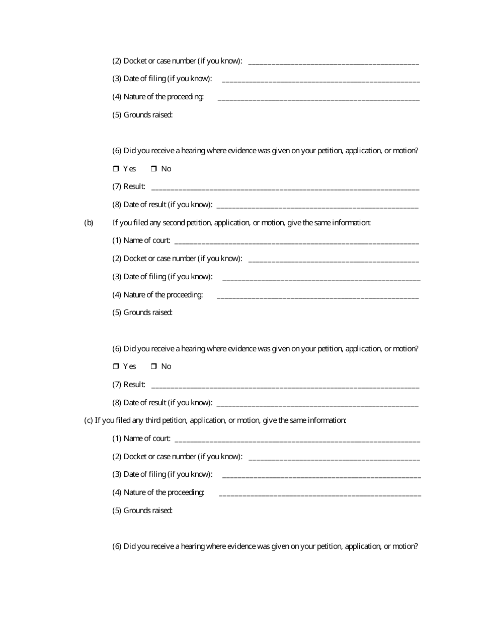 Form AO-0241 Petition Under 28 U.s.c. 2254 for Writ of Habeas Corpus by a Person in State Custody - Missouri, Page 3