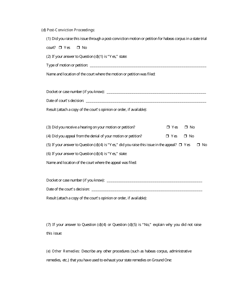 Form AO-0241 Petition Under 28 U.s.c. 2254 for Writ of Habeas Corpus by a Person in State Custody - Missouri, Page 5