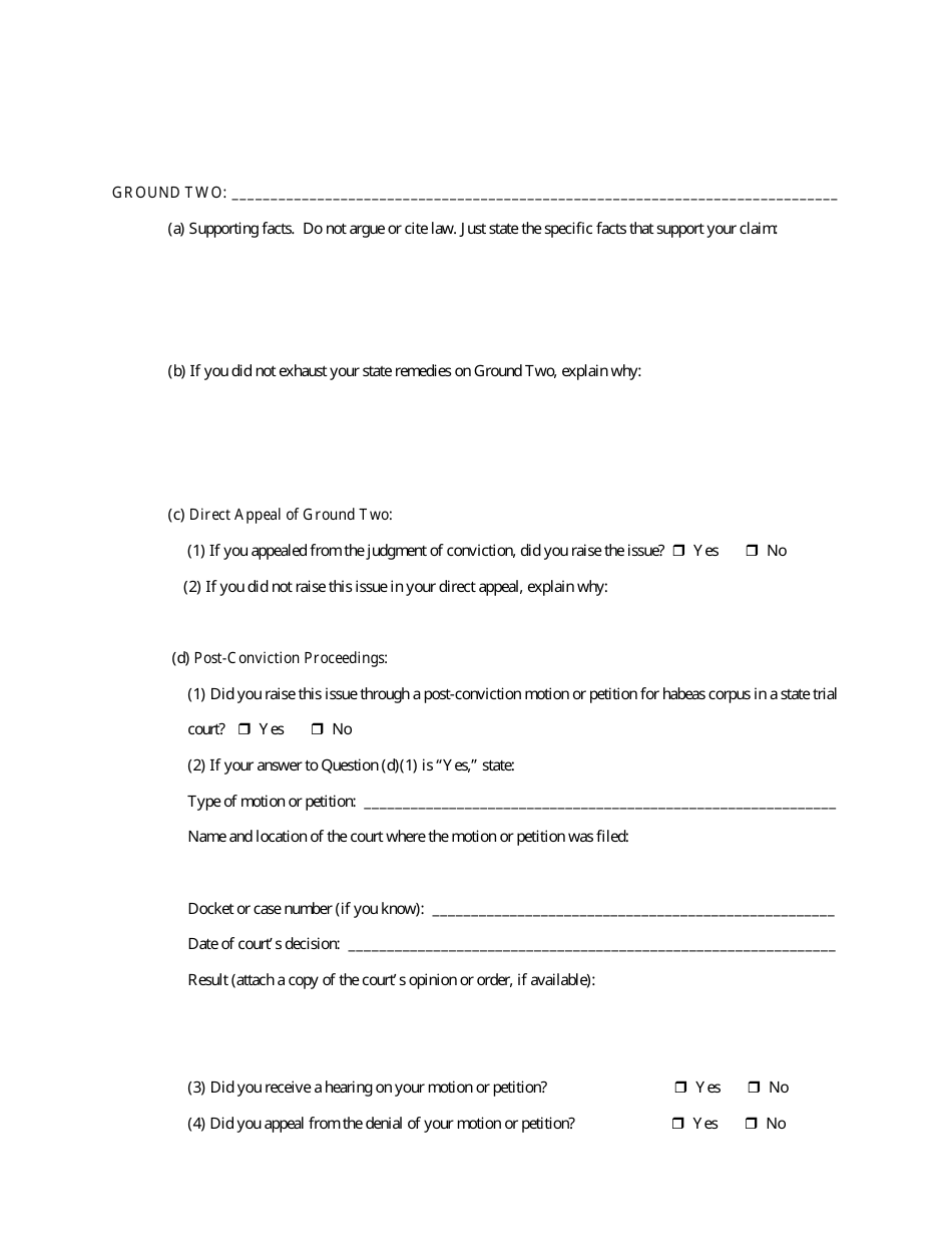 Form AO-0241 Petition Under 28 U.s.c. 2254 for Writ of Habeas Corpus by a Person in State Custody - Missouri, Page 6
