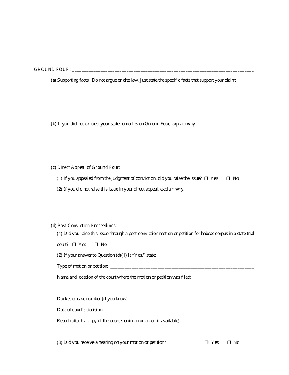 Form AO-0241 Petition Under 28 U.s.c. 2254 for Writ of Habeas Corpus by a Person in State Custody - Missouri, Page 9