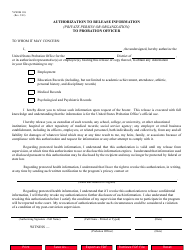 Document preview: Form PROB11G Authorization to Release Information (Private Person or Organization) to Probation Officer - Missouri