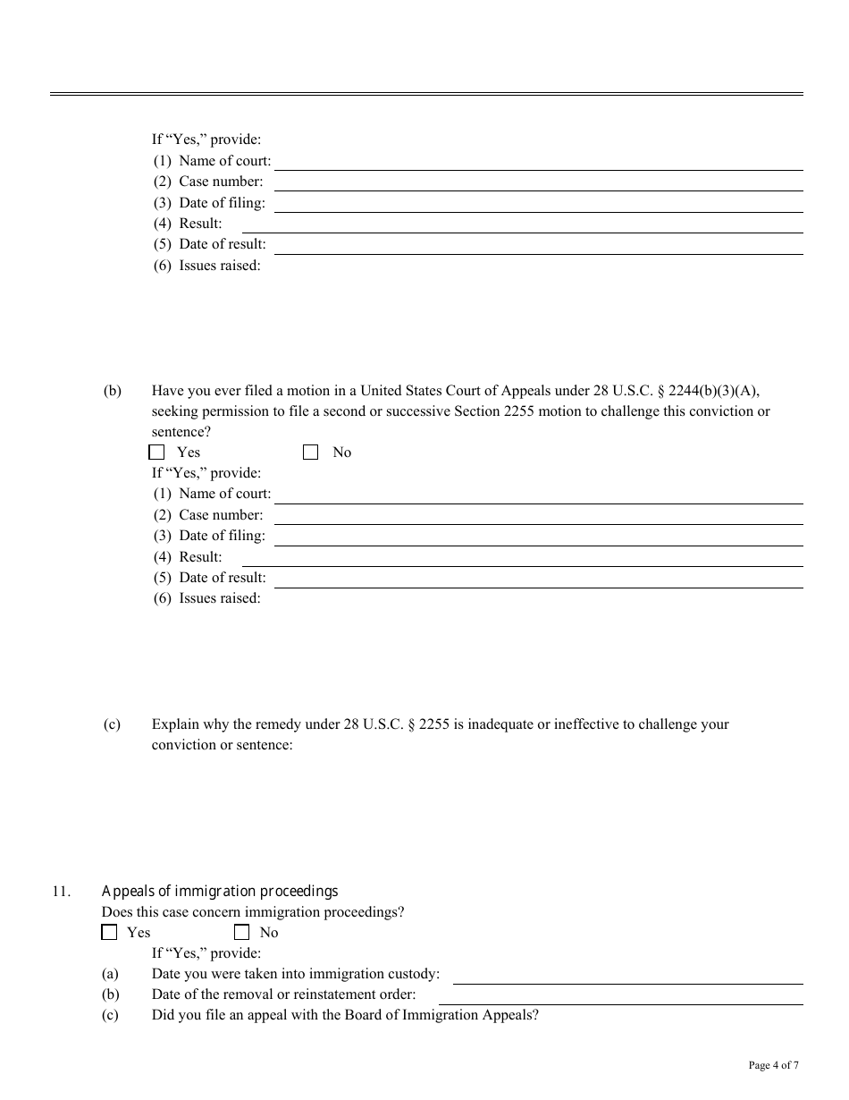 Form AO-0242 Petition for a Writ of Habeas Corpus Under 28 U.s.c. 2241 - Missouri, Page 4