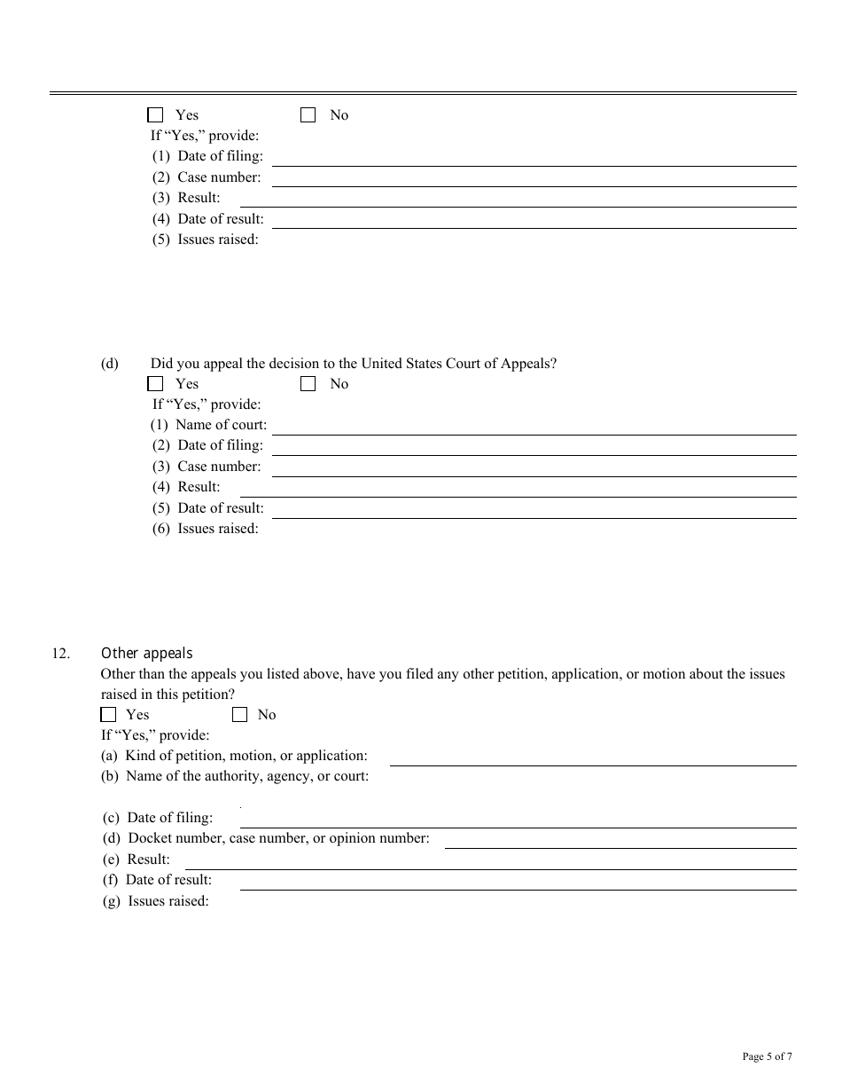 Form AO-0242 Petition for a Writ of Habeas Corpus Under 28 U.s.c. 2241 - Missouri, Page 5