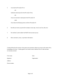 Attestation: Questionnaire and Confidentiality Statement - Shasta County, California, Page 2