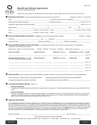 Document preview: Form 5D Beneficiary Refund Application - Mississippi