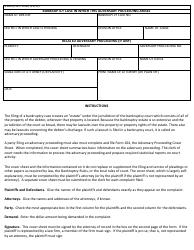 Form B1040 Adversary Proceeding Cover Sheet - Hawaii, Page 2