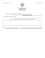 Document preview: Form H2091-1C Address Change - Attorney Change of Address or Firm Affiliation - Hawaii