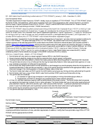 Document preview: Idaho Small Scale Mining Authorization (Letter Permit) - Idaho