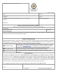 Document preview: Form H5077-1A2 Request for Audio Recording of Hearing - Hawaii