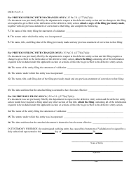 Form DSCB:15-227 Statement of Validation - Pennsylvania, Page 2
