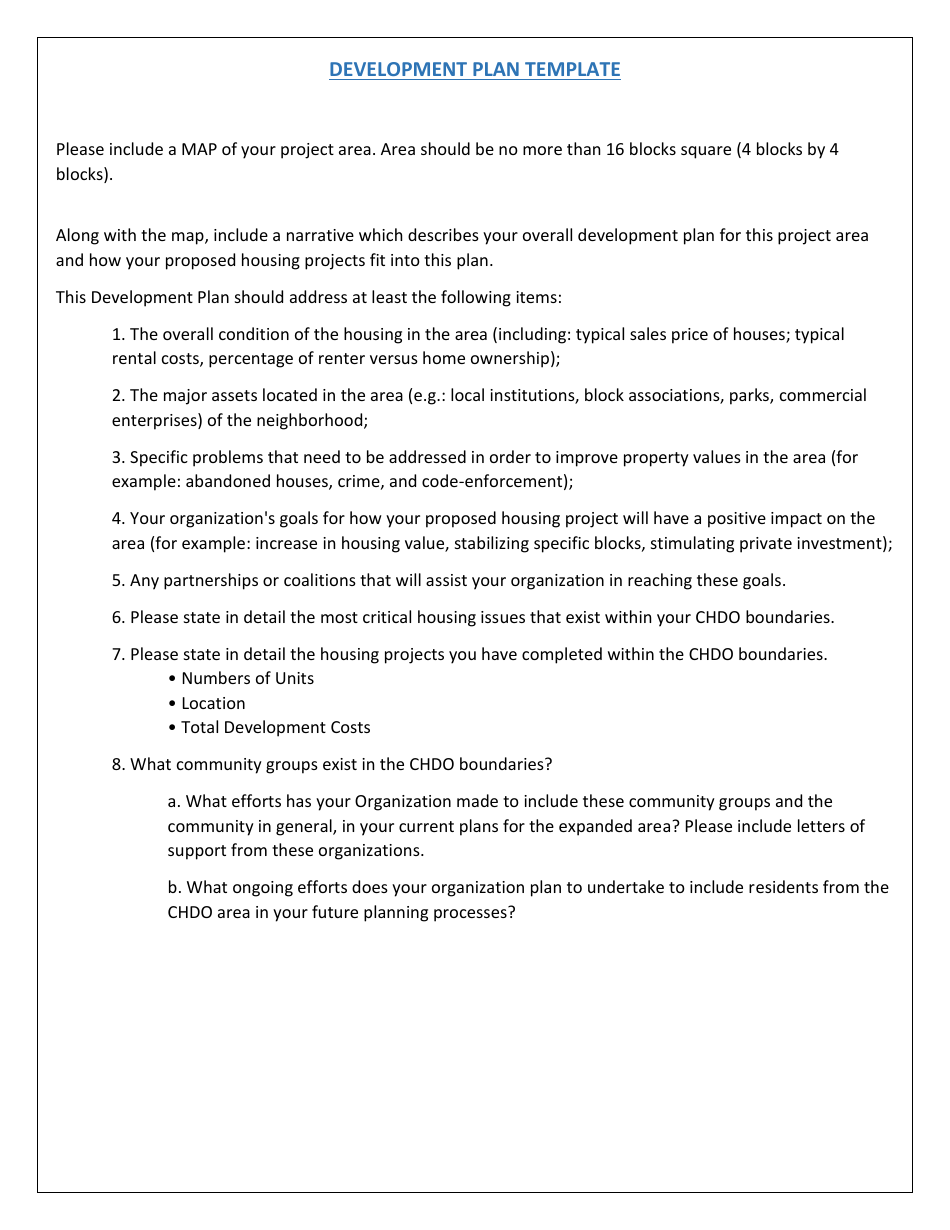 Application for Community Housing Development Organization Certification - City of Flint, Michigan, Page 17