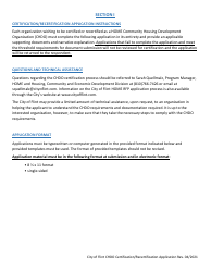 Application for Community Housing Development Organization Certification - City of Flint, Michigan, Page 2