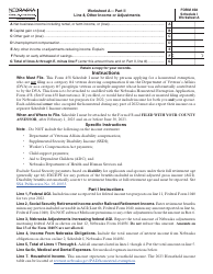 Form 458 Schedule I Income Statement - Nebraska, Page 2