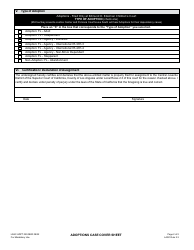 Form ADPT029 Adoptions Case Cover Sheet - County of Los Angeles, California, Page 2
