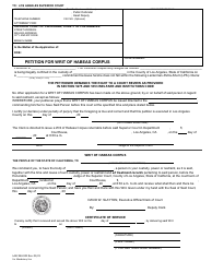 Document preview: Form LASC MH002 Petition for Writ of Habeas Corpus - County of Los Angeles, California