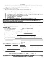 Form LASC TRAF051 Petition and Order to Reduce or Vacate Civil Assessments or Ablility to Pay Determination - County of Los Angeles, California, Page 2