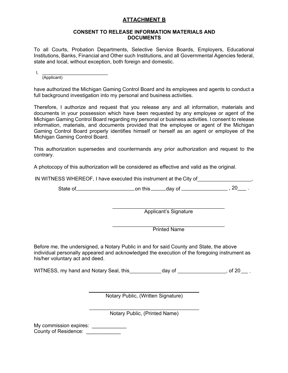 Form MGCB-LC-3312 Internet Sports Betting  Internet Gaming Occupational License Application - Michigan, Page 7