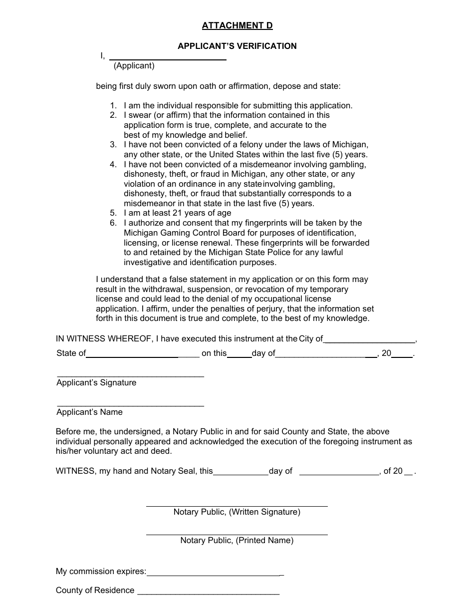 Form MGCB-LC-3312 Internet Sports Betting  Internet Gaming Occupational License Application - Michigan, Page 9