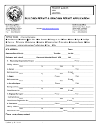 Document preview: Building & Grading Permit Application - Santa Barbara County, California