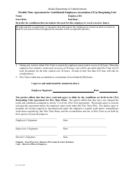 Document preview: Flexible Time Agreement for Confidential Employees Association (Cea) Bargaining Unit - Alaska