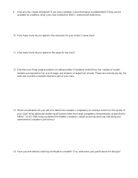 Instructor Self Audit Questionnaire - New Mexico, Page 3