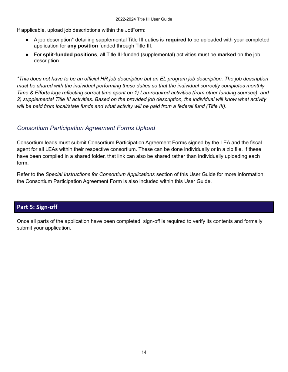 Title Iii Application User Guide - Indiana, Page 13