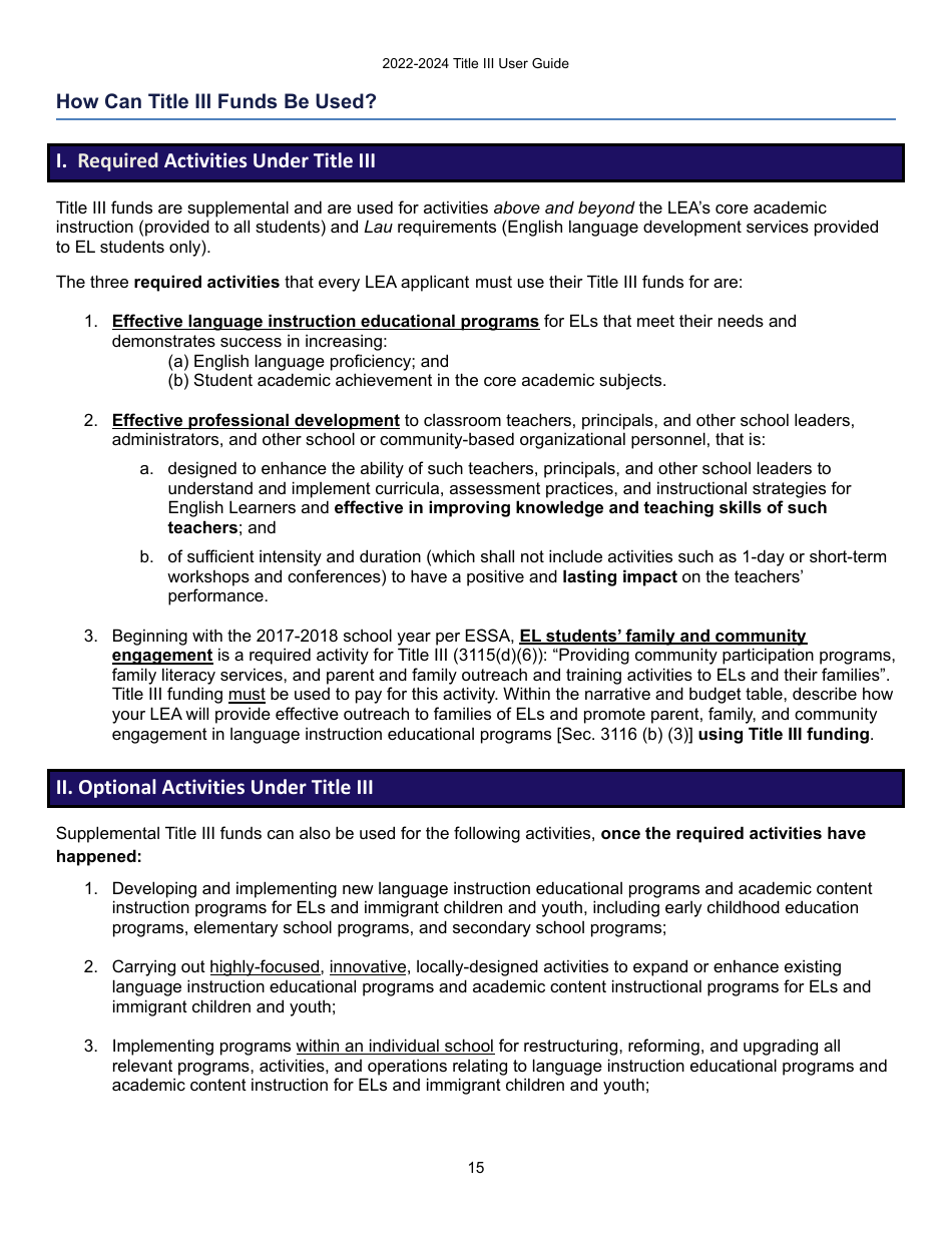 Title Iii Application User Guide - Indiana, Page 14