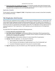 Title Iii Application User Guide - Indiana, Page 5