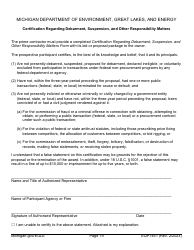 Form EQP1451 Equivalency Projects Contract Boilerplate Language - Michigan, Page 19