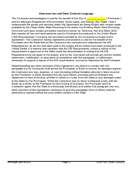 Form EQP1451 Equivalency Projects Contract Boilerplate Language - Michigan, Page 2