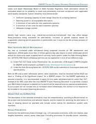 Project Planning Document Preparation Guidance - Drinking Water State Revolving Fund (Dwsrf) - Michigan, Page 12