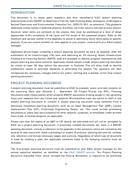 Project Planning Document Preparation Guidance - Drinking Water State Revolving Fund (Dwsrf) - Michigan, Page 3