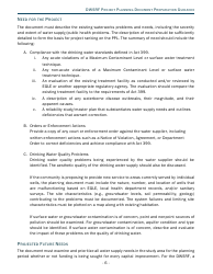 Project Planning Document Preparation Guidance - Drinking Water State Revolving Fund (Dwsrf) - Michigan, Page 6