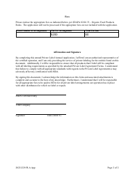 Isda Private Label Annual Application - Idaho, Page 2