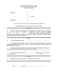 Form MOED-0027 Alternative Dispute Resolution Compliance Report - Missouri